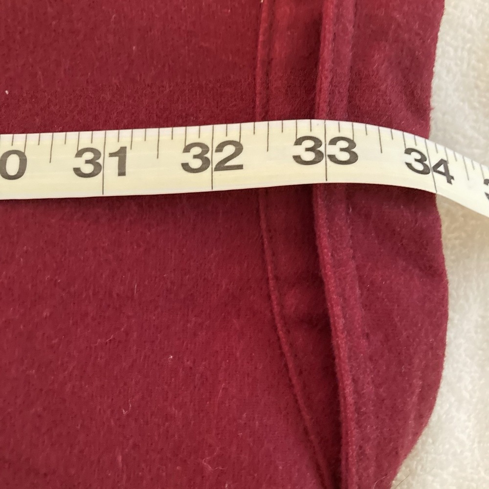 Vtg Eddie Bauer Chamois Flannel Button Up Shirt Mens Large Red - Picture 8 of 8
